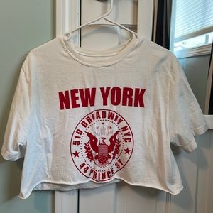 white graphic tee from pacsun